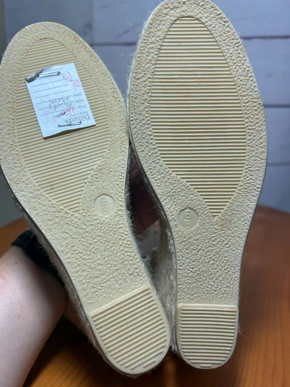 Coach Mindy Canvas Ankle Tie Espadrille wedge Sandals/Size 6B NEW multi-color